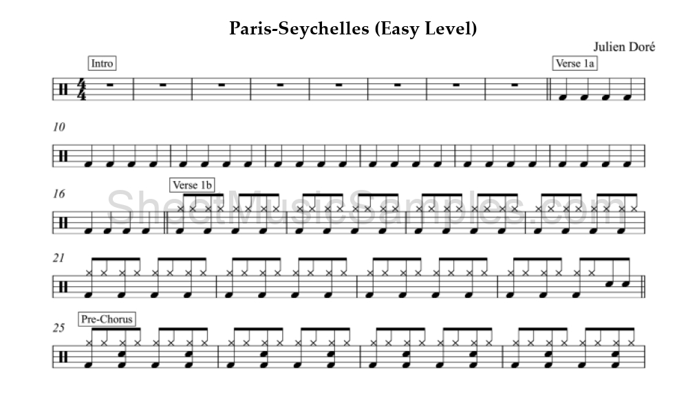 Paris-Seychelles (Easy Level)