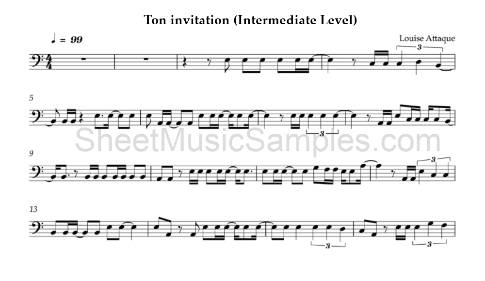 Ton invitation (Intermediate Level)