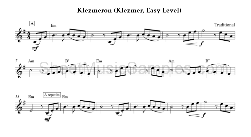 Klezmeron (Klezmer, Easy Level)