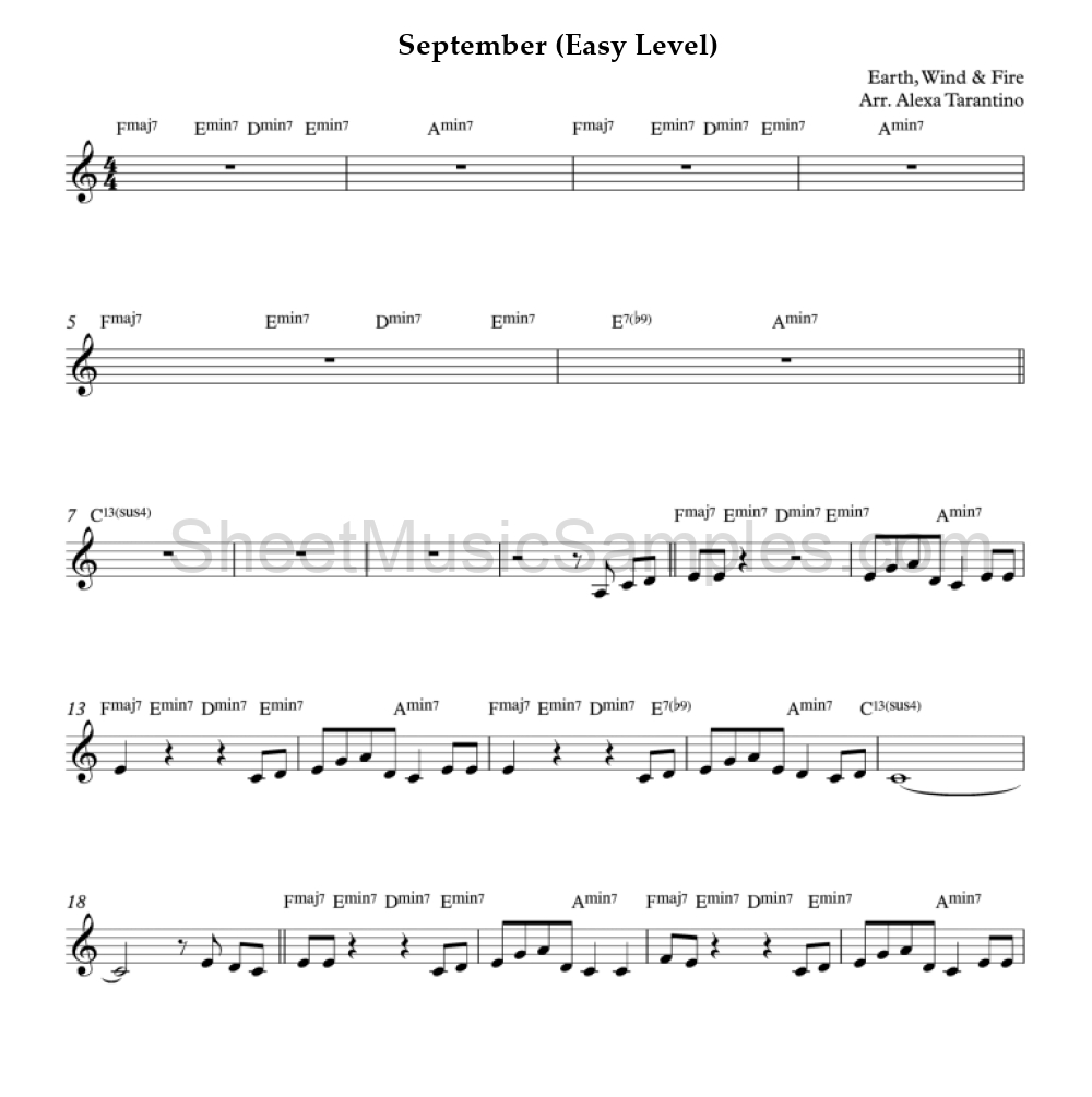 September (Easy Level)