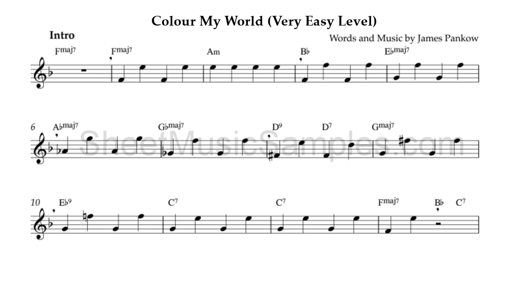 Colour My World (Very Easy Level)