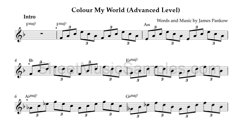 Colour My World (Advanced Level)