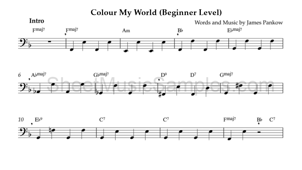 Colour My World (Beginner Level)