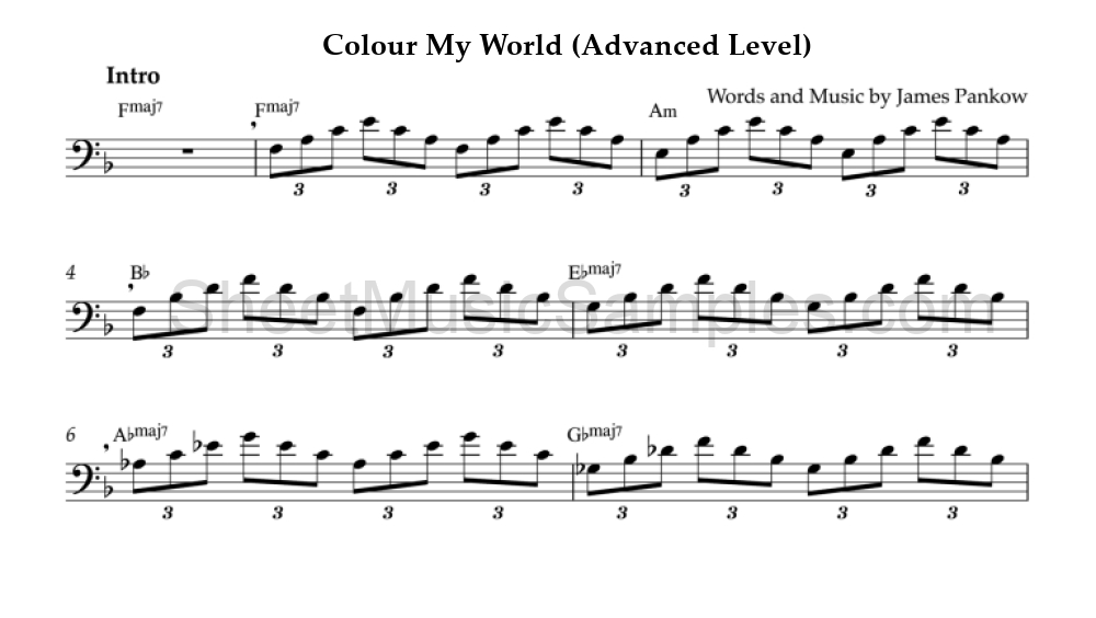 Colour My World (Advanced Level)