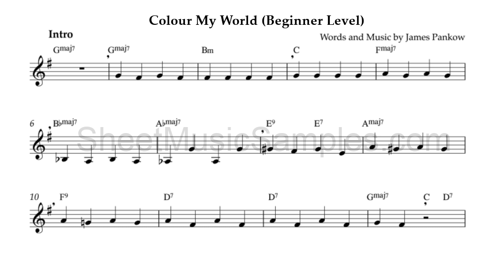 Colour My World (Beginner Level)