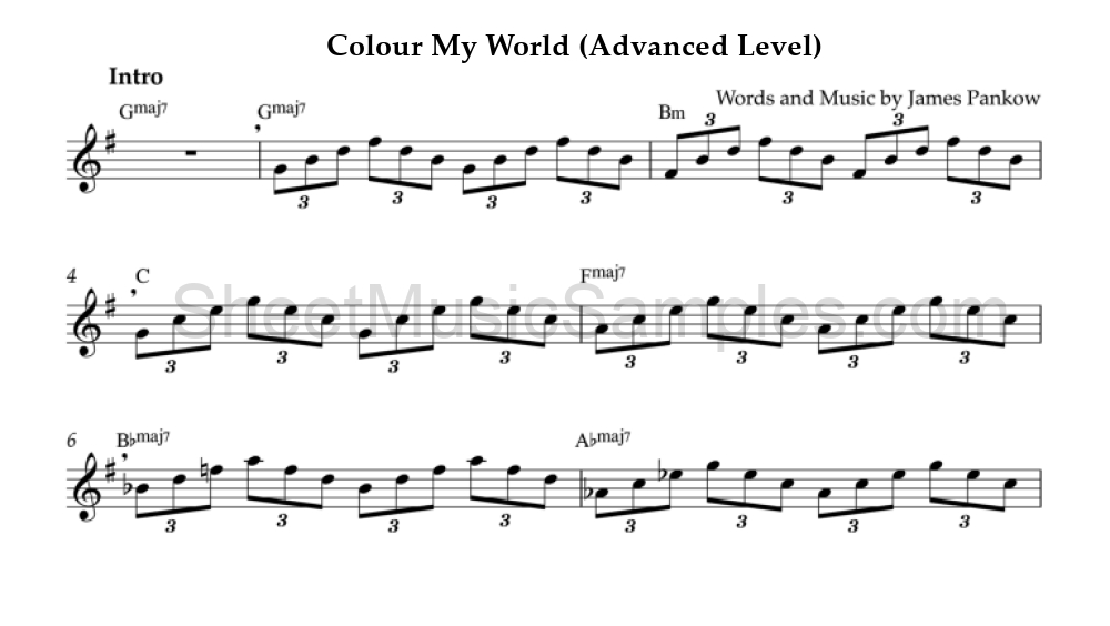 Colour My World (Advanced Level)