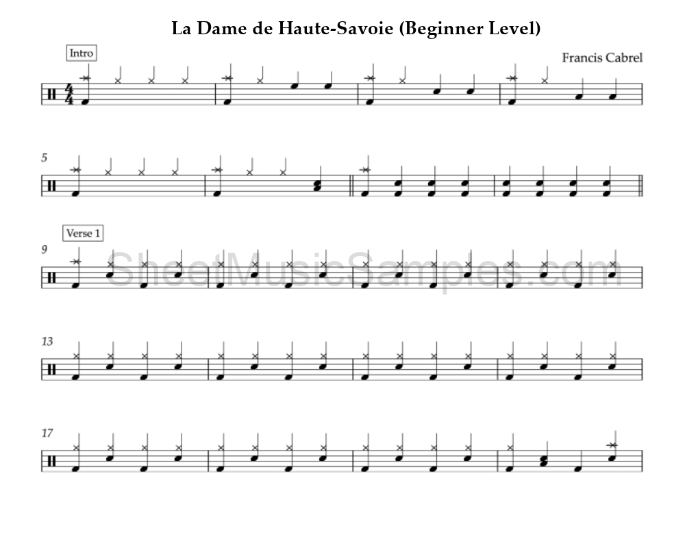 La Dame de Haute-Savoie (Beginner Level)