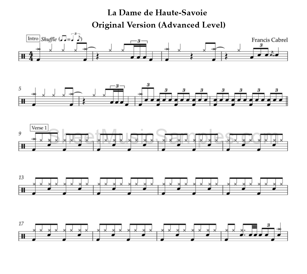 La Dame de Haute-Savoie - Original Version (Advanced Level)