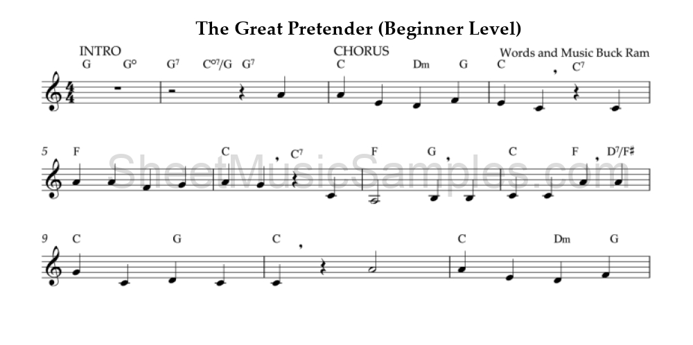 The Great Pretender (Beginner Level)