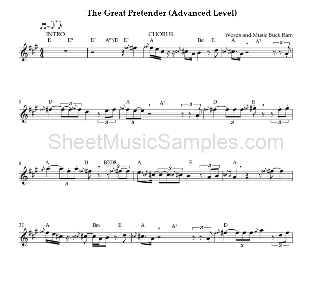 The Great Pretender (Advanced Level)