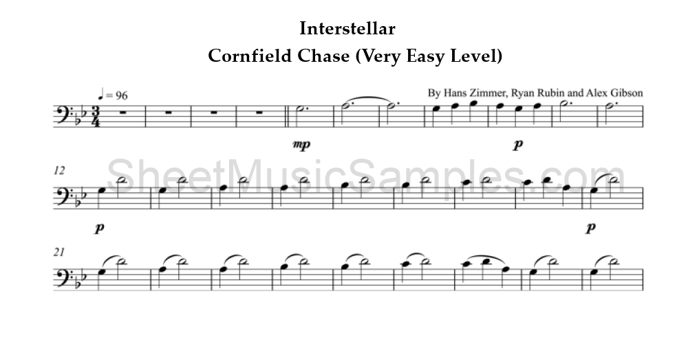 Interstellar - Cornfield Chase (Very Easy Level)