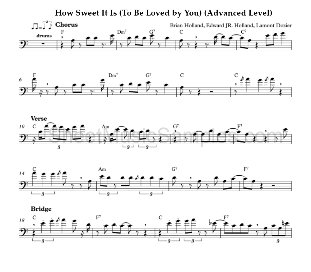 How Sweet It Is (To Be Loved by You) (Advanced Level)