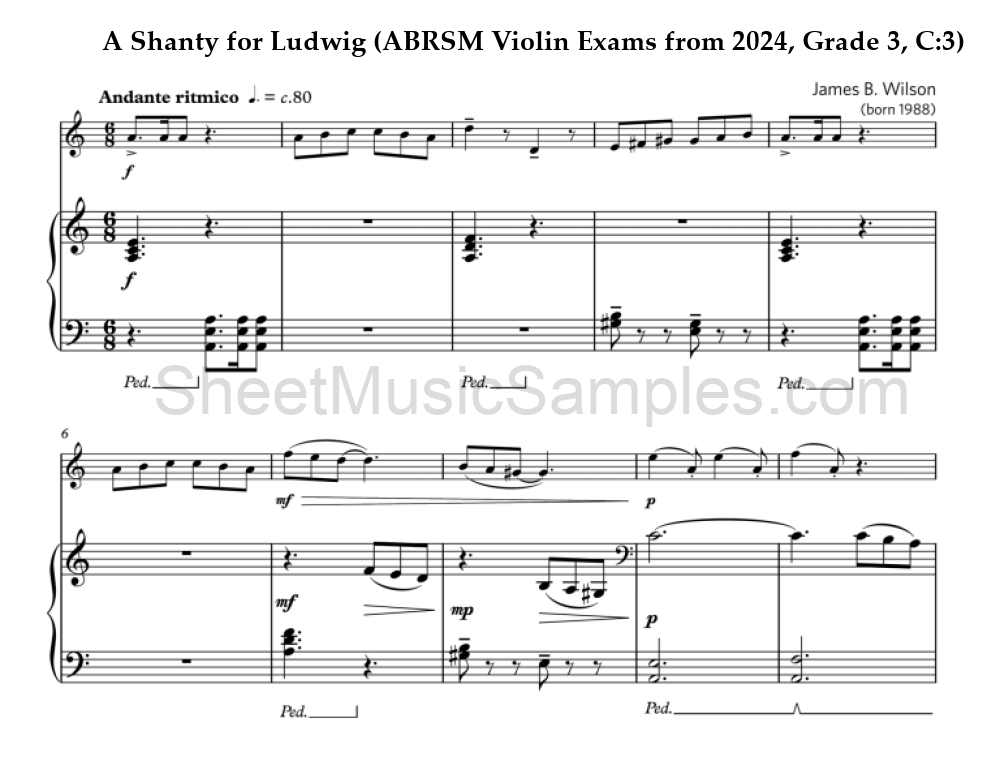 A Shanty for Ludwig (ABRSM Violin Exams from 2024, Grade 3, C:3)