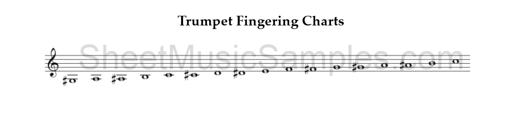 Trumpet Fingering Charts