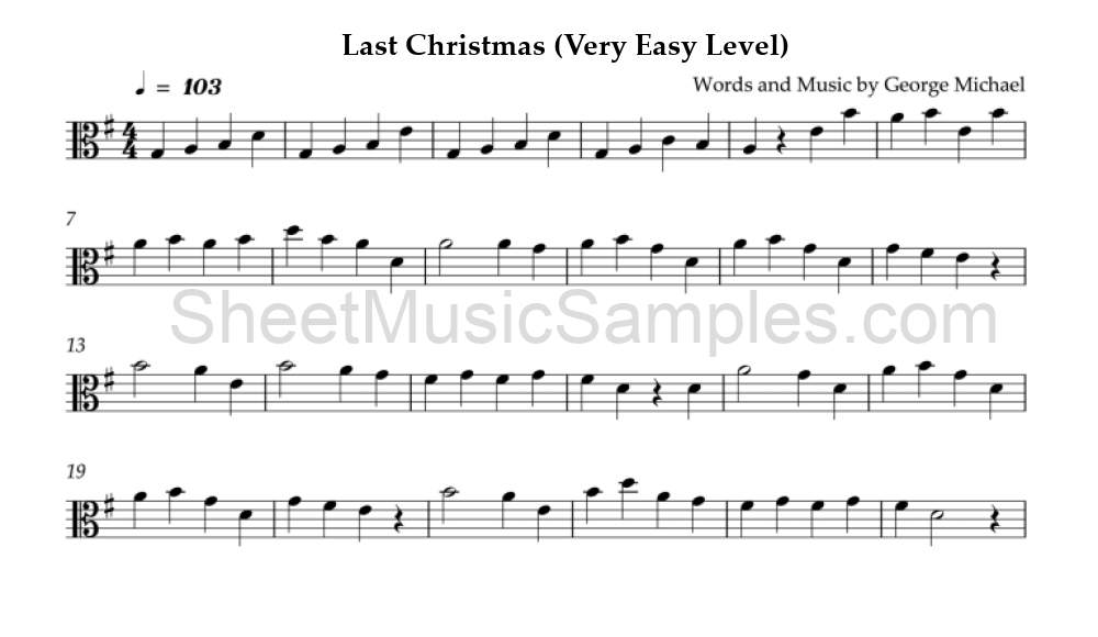 Last Christmas (Very Easy Level)