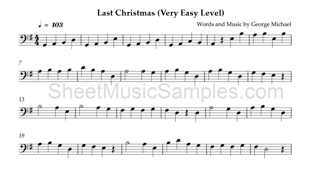 Last Christmas (Very Easy Level)