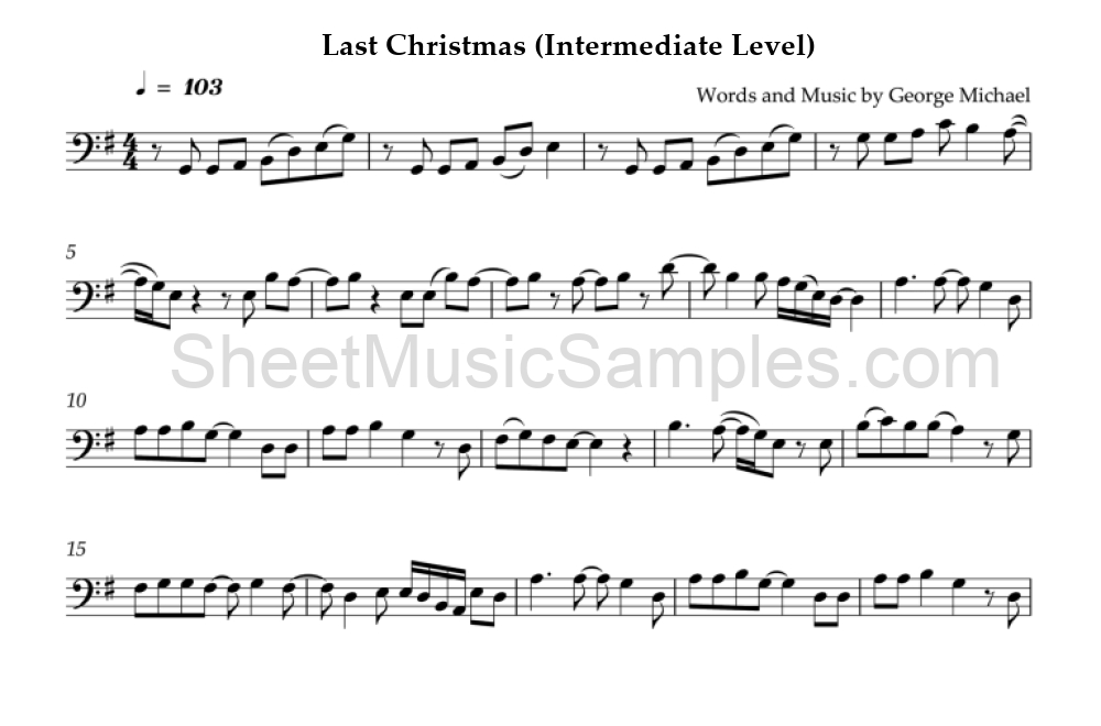 Last Christmas (Intermediate Level)