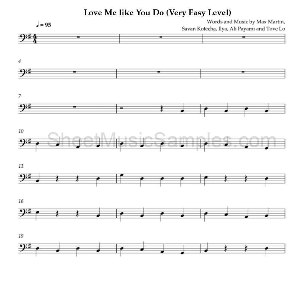 Love Me like You Do (Very Easy Level)