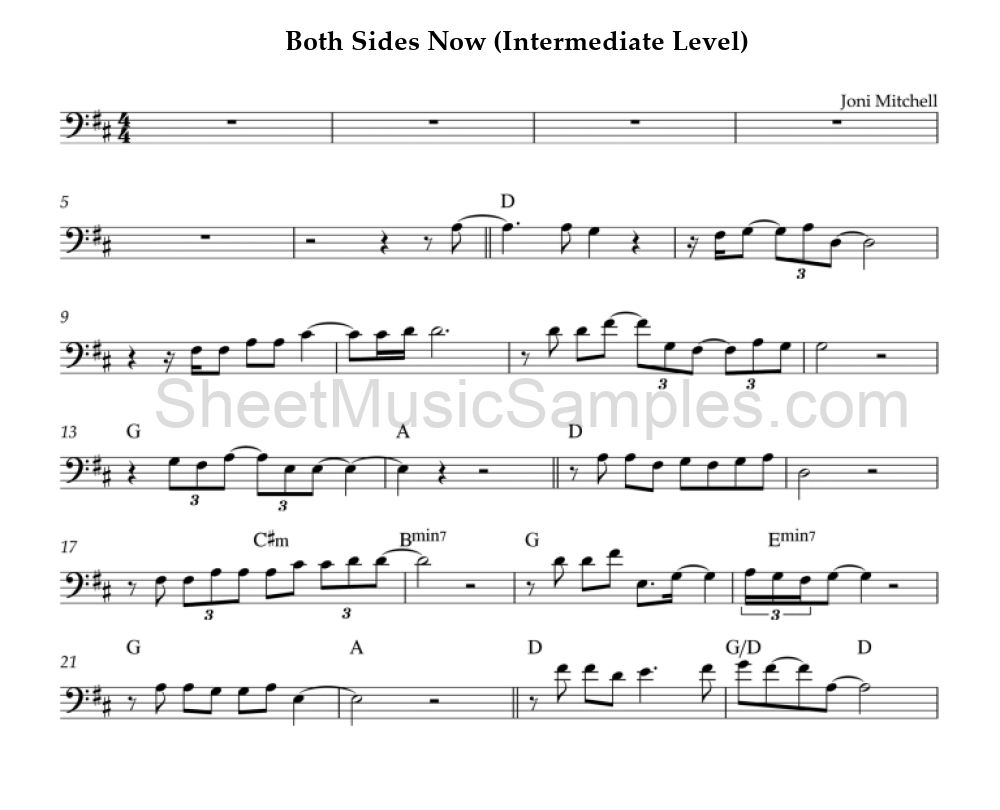 Both Sides Now (Intermediate Level)