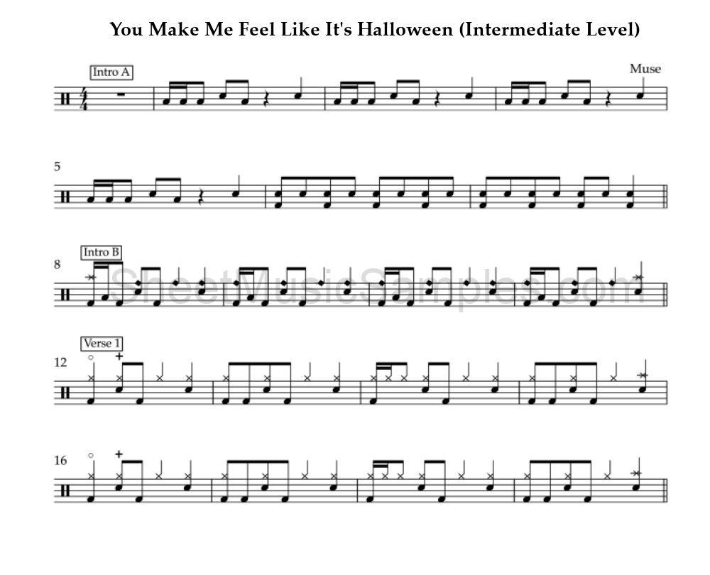 You Make Me Feel Like It's Halloween (Intermediate Level)