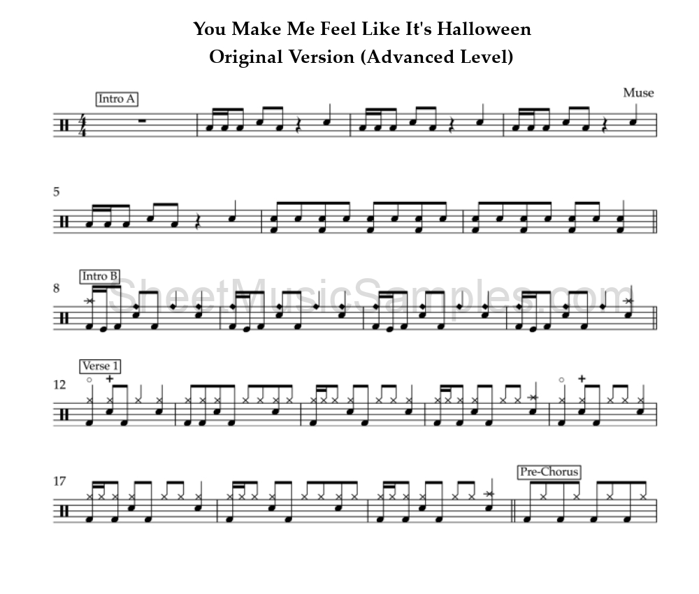 You Make Me Feel Like It's Halloween - Original Version (Advanced Level)