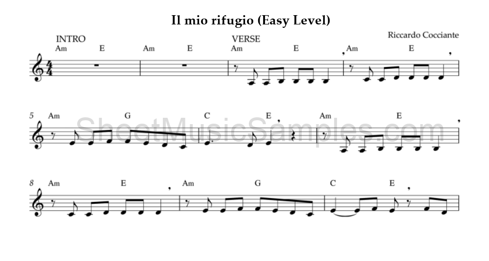 Il mio rifugio (Easy Level)