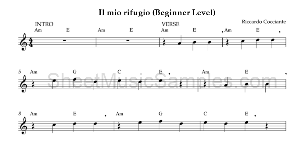 Il mio rifugio (Beginner Level)