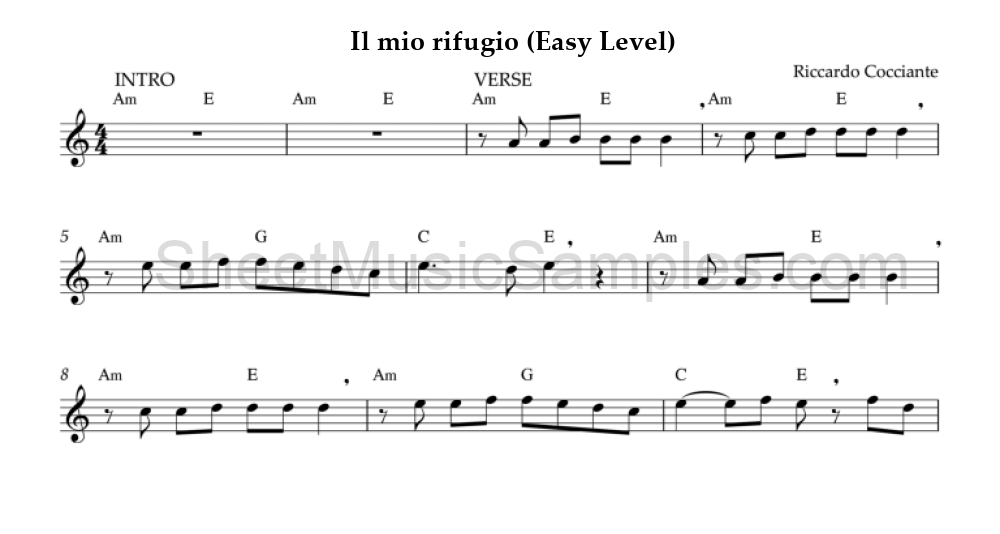 Il mio rifugio (Easy Level)