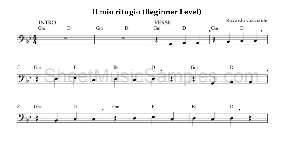 Il mio rifugio (Beginner Level)