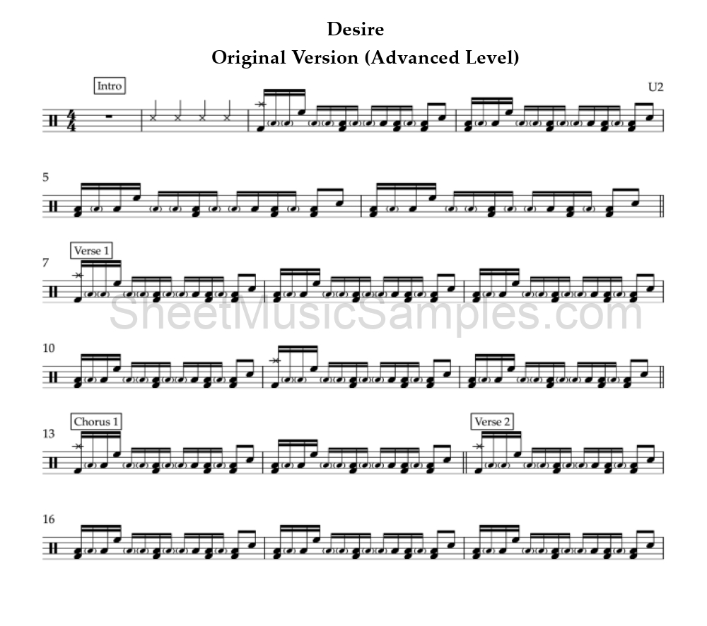 Desire - Original Version (Advanced Level)