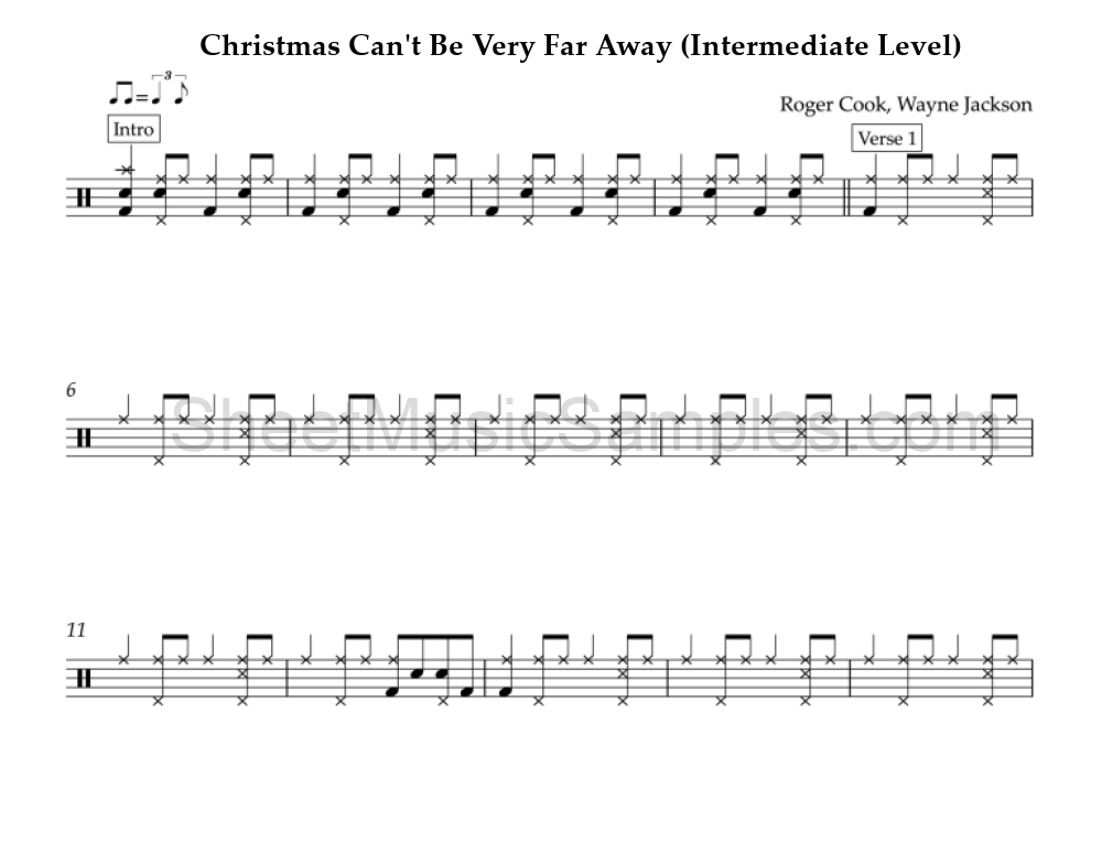 Christmas Can't Be Very Far Away (Intermediate Level)