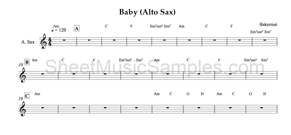 Baby (Alto Sax)