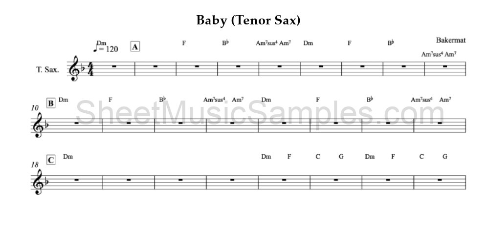 Baby (Tenor Sax)