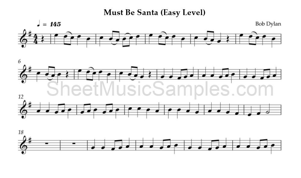 Must Be Santa (Easy Level)