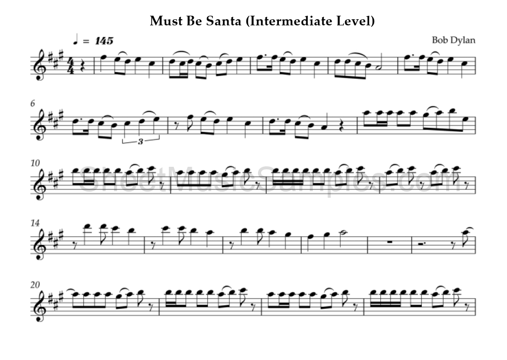 Must Be Santa (Intermediate Level)