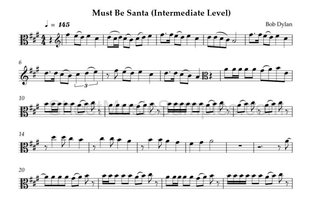 Must Be Santa (Intermediate Level)