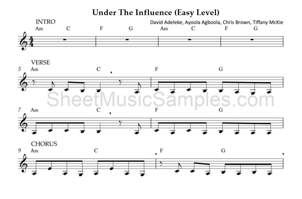 Under The Influence (Easy Level)