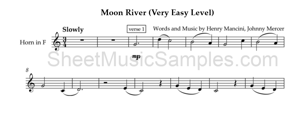 Moon River (Very Easy Level)