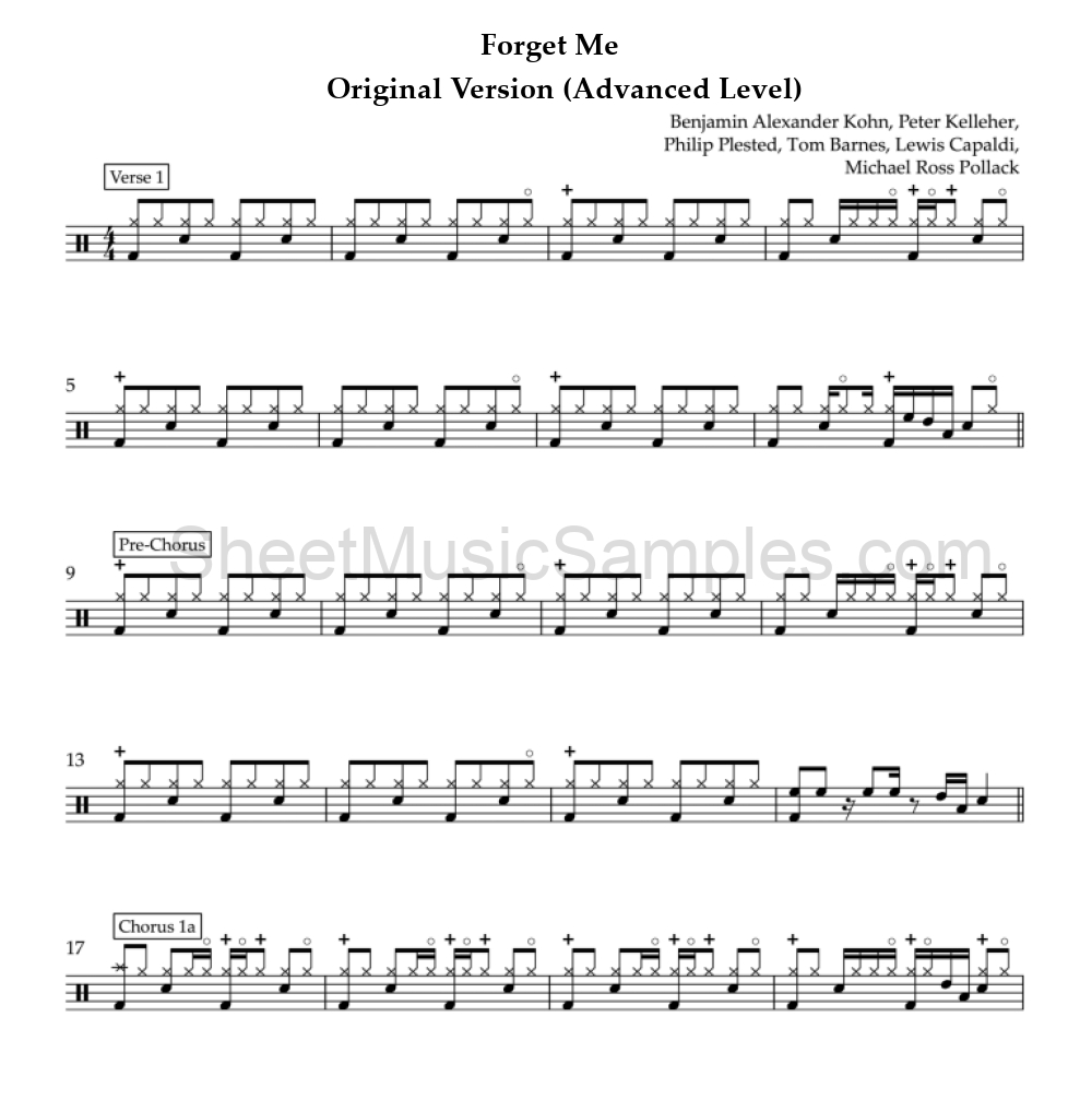 Forget Me - Original Version (Advanced Level)