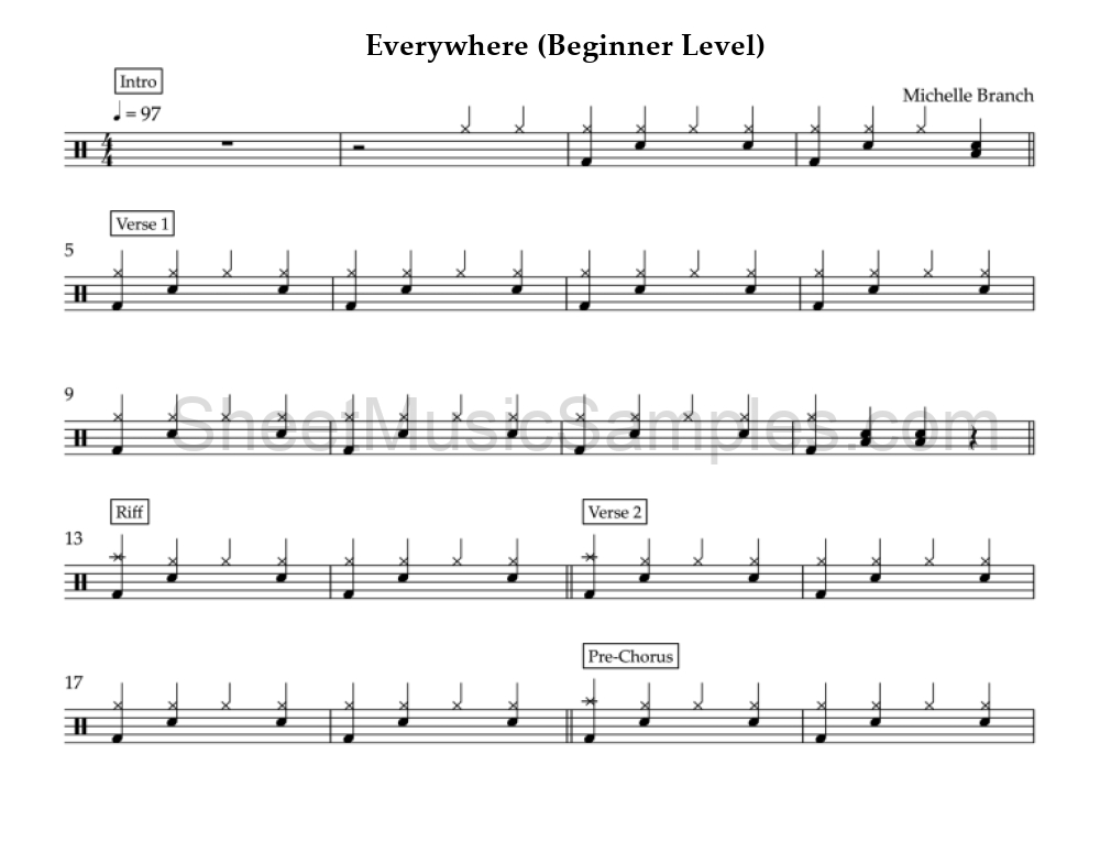 Everywhere (Beginner Level)