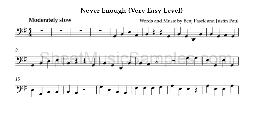 Never Enough (Very Easy Level)