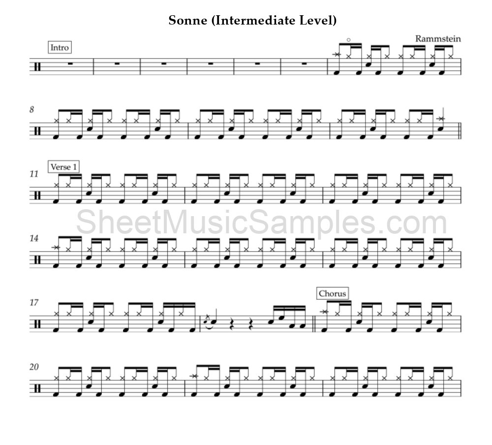 Sonne (Intermediate Level)