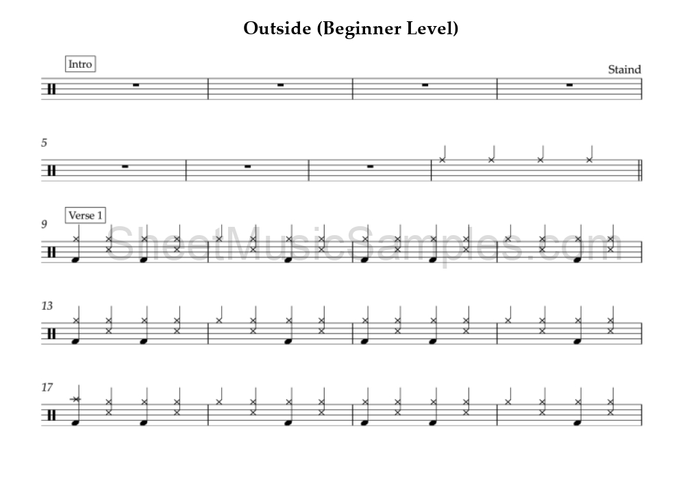 Outside (Beginner Level)