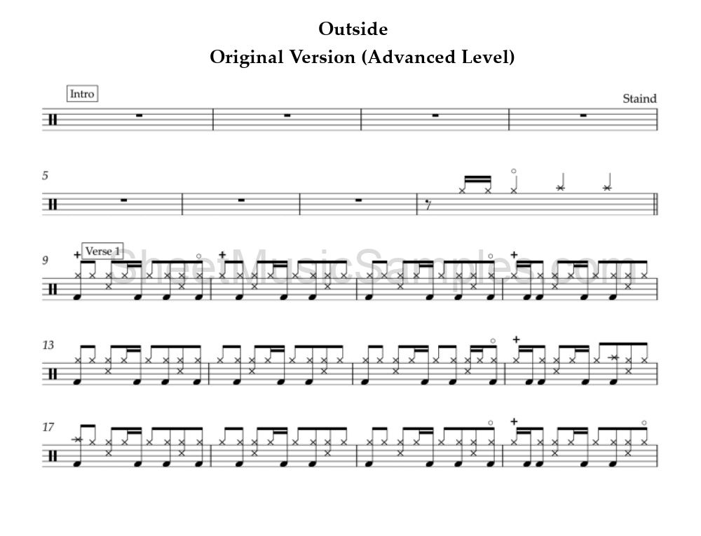 Outside - Original Version (Advanced Level)