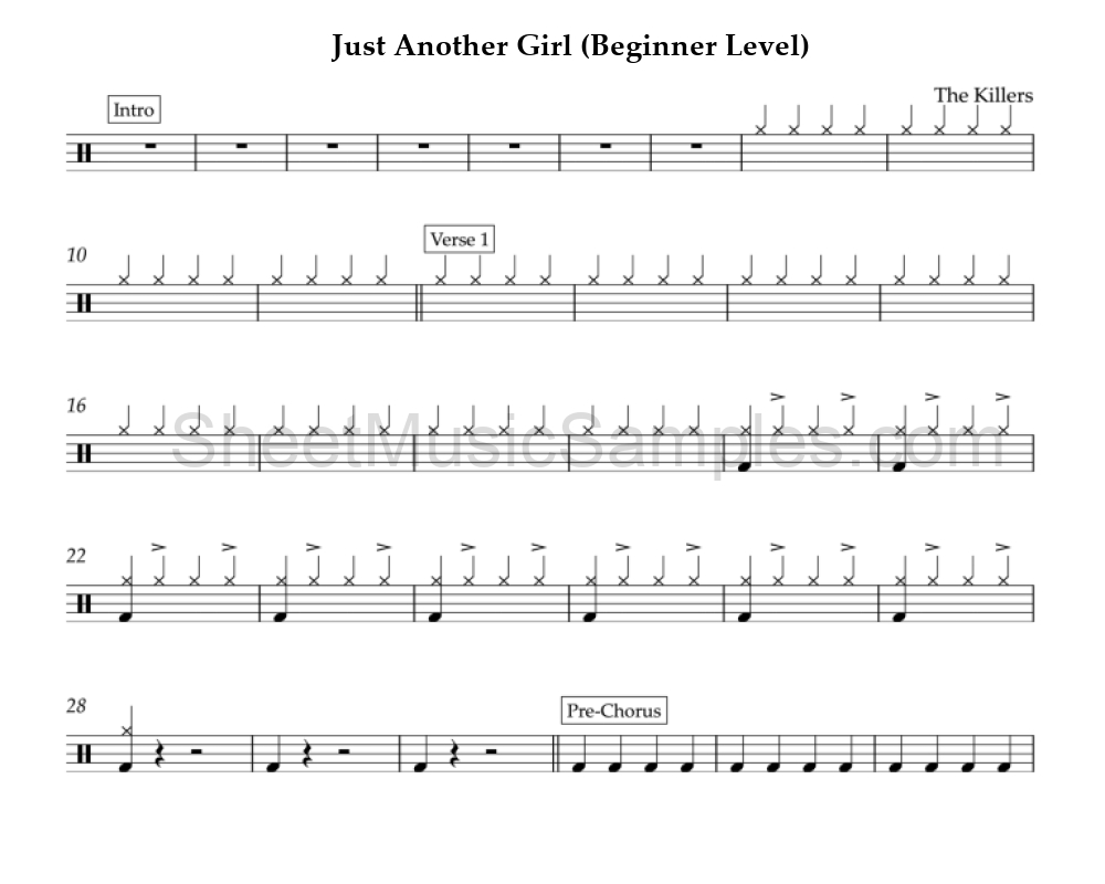 Just Another Girl (Beginner Level)