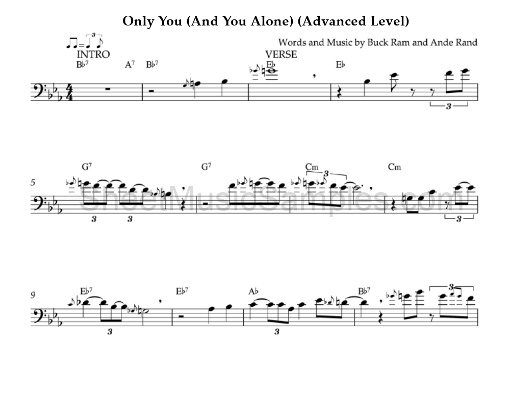 Only You (And You Alone) (Advanced Level)