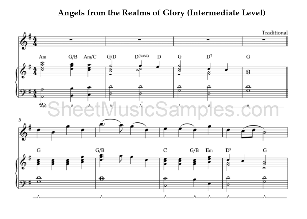 Angels from the Realms of Glory (Intermediate Level)