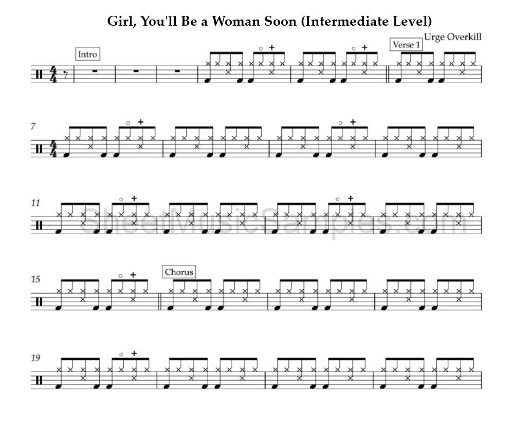 Girl, You'll Be a Woman Soon (Intermediate Level)