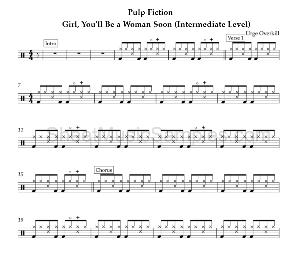 Pulp Fiction - Girl, You'll Be a Woman Soon (Intermediate Level)