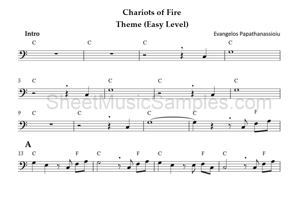 Chariots of Fire - Theme (Easy Level)